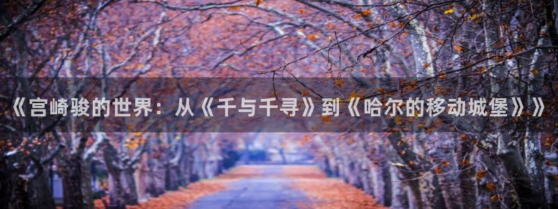 未删减韩漫免费观看：《宫崎骏的世界：从《千与千寻》到《哈尔的移动城堡》》